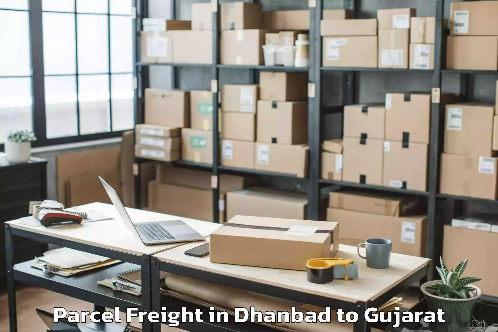 Quality Dhanbad to Babra Parcel Freight